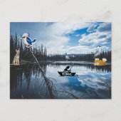 Gone Fishing Postkarte