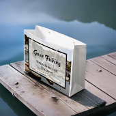 Gone Fishing Retirement Große Geschenktüte
