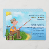 Gone Fishing Retirement-Party Einladungen (Vorne/Hinten)