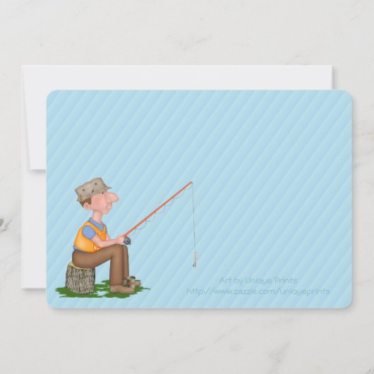 Gone Fishing Retirement-Party Einladungen (Rückseite)