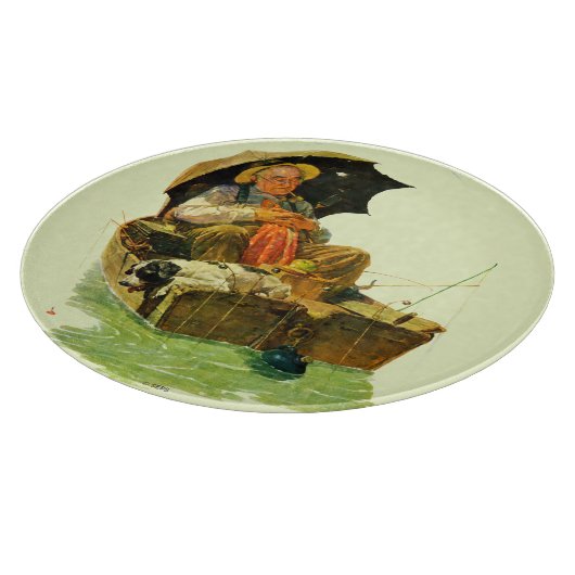 Gone Fishing Schneidebrett (Ecke)