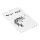 Gone Fishing Sign mit Big Mouthed Bass Magnet (Rechte Seite)