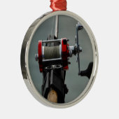 Gone Fishing Silbernes Ornament (Rechts)