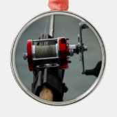 Gone Fishing Silbernes Ornament (Vorne)