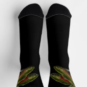 Gone Fishing Socks Coho Salmon Art Socks Socken (Oben)