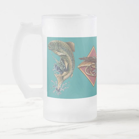 Gone Fishing - SRF Mattglas Bierglas (Links)