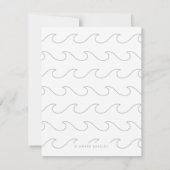 Gone Fishing Stationer - Cobalt Mitteilungskarte (Rückseite)