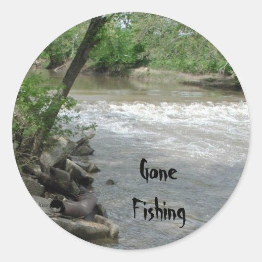 Gone Fishing Stickers von Janz (Vorderseite)