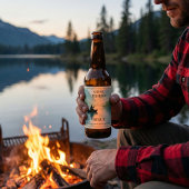 Gone Fishing Stout Bee Label Bierflaschenetikett