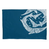 GONE FISHING STURGEON WOODCUT ART KISSENBEZUG (Vorderseite)