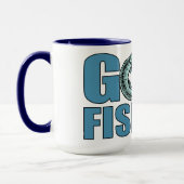 GONE FISHING Tasse - wählen Sie Stil & Farbe (Links)