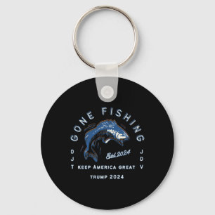 Gone Fishing Trump Vance 2024 Sportfischen Vergang Schlüsselanhänger