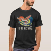 Gone Fishing Vintag Flying Fish T-Shirt (Vorderseite)