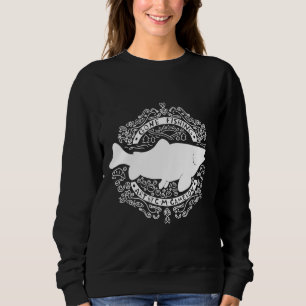 Gone Fishing White Sweatshirt