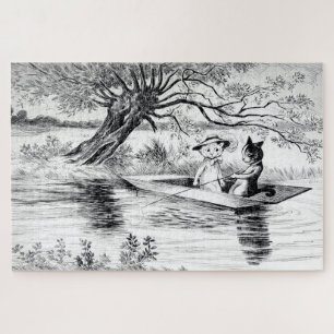 Gone Fishing with Lover, Louis Wain Puzzle