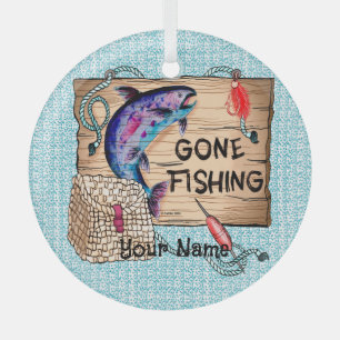 Gone Fishing-Zollschmuck Ornament Aus Glas