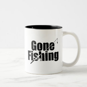 Gone Fishing Zweifarbige Tasse