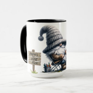 "Gone Fish'n" Personalisierter Kaffee Tasse