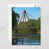 Gone Fish'n'n East Fork White River Postkarte (Vorne/Hinten)