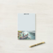 Gone Fisihing Personalisierte Post-It-Notes Post-it Klebezettel (Auf Schreibtisch)