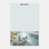 Gone Fisihing Personalisierte Post-It-Notes Post-it Klebezettel (Vorderseite)