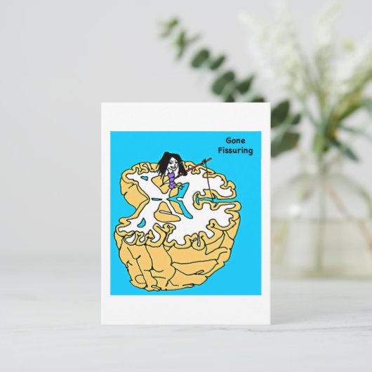 Gone Fissuring Postkarte (Stehend Vorderseite)