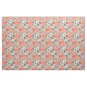 GONE FLORAL Coral Rose Print Stoff (Yard (91,4 cm))