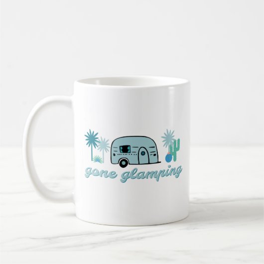 Gone Glamping Camping RV Campingplatz Angebot Kaffeetasse (Links)