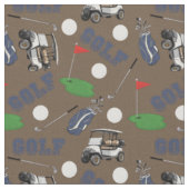 Gone Golfing on Brown Stoff (Nahaufnahme)