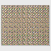 Gone Golfing on Wood Brown Geschenkpapier (Flach)