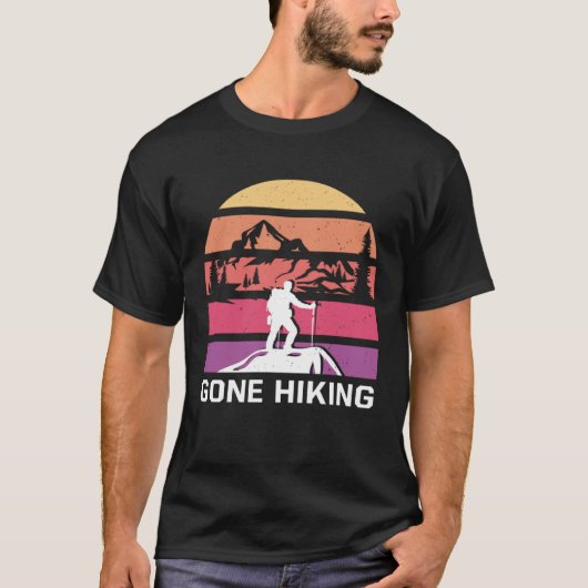 Gone Hiking Mountain Hiker Summit Trail Couple Goa T-Shirt (Vorderseite)