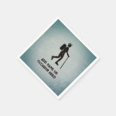 Gone Hiking - Rambler on an adventure - your text Serviette (Ecke)