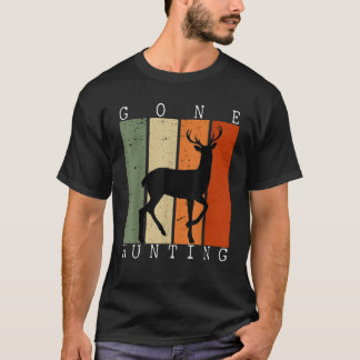 Gone Jagd Vintage Hirsche Jagd Lover Hunter Gif T-Shirt