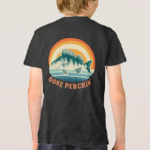 Gone Perchin Fishing for Perch Sunrise to Sunset Tri-Blend Shirt (Rückseite)