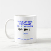 Gone Psycho Funny Mug Kaffeetasse (Links)