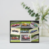 Gone Racing Postkarte (Stehend Vorderseite)