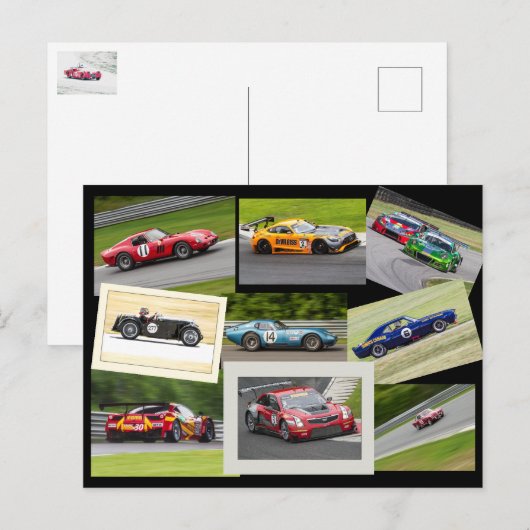 Gone Racing Postkarte (Vorne/Hinten)