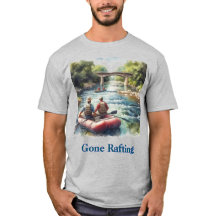 Gone Rafting White Water River Mens T - Shirt