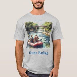 Gone Rafting White Water River Mens T - Shirt