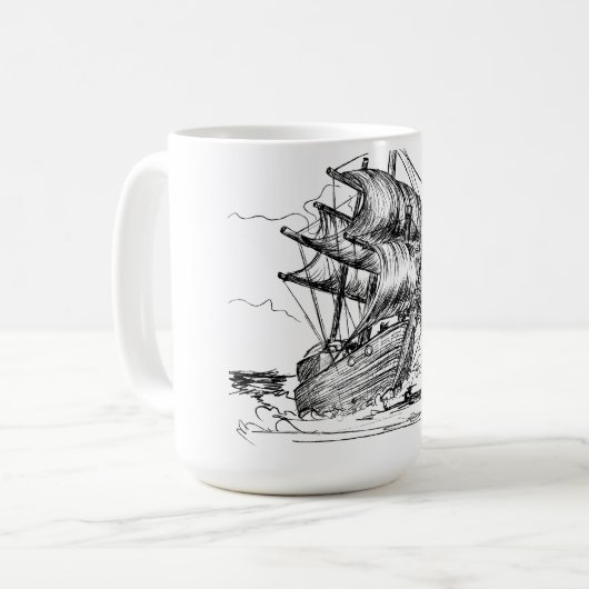 Gone Sailing Kaffeetasse (Vorderseite Links)