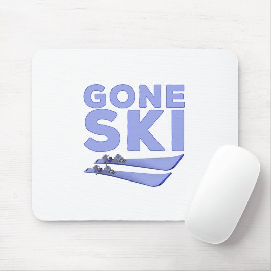 Gone Ski Mousepad (Mit Mouse)