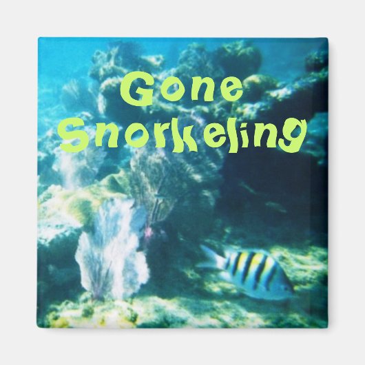 Gone Snorkeling Magnet (Vorne)