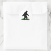 Gone Squatchin' am St. Patrick's Day Runder Aufkleber (Tasche)