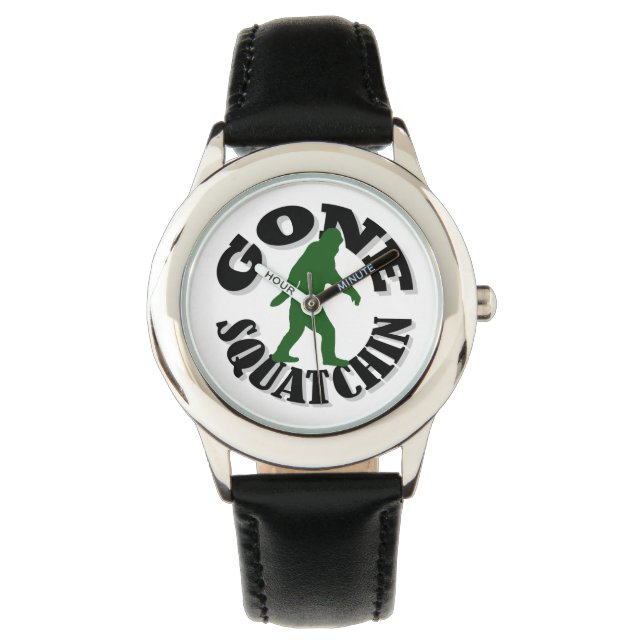 Gone Squatchin Armbanduhr (Vorderseite)