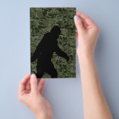 Gone Squatchin auf Olive Digital-Tarnung Flyer (Handgriff)