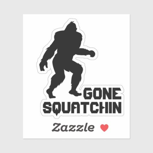 Gone Squatchin Aufkleber (Blatt)