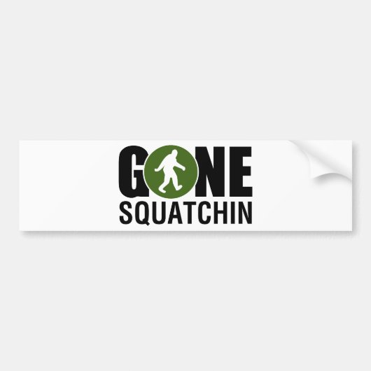 Gone Squatchin Autoaufkleber (Vorne)
