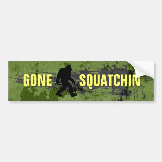 Gone Squatchin Autoaufkleber (Vorne)