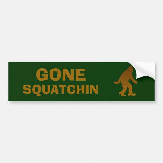 Gone Squatchin Autoaufkleber (Vorne)
