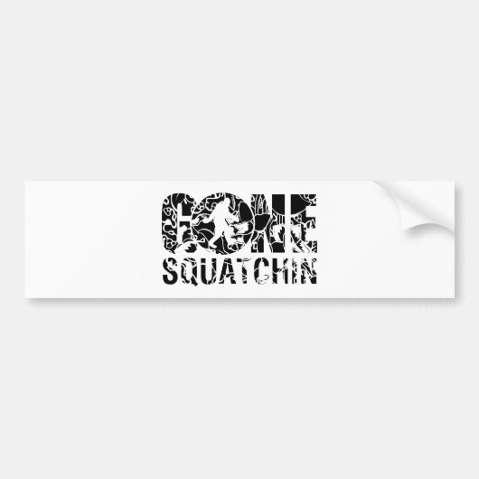 Gone Squatchin Autoaufkleber (Vorne)